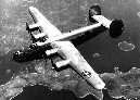 Liberator B-24 w locie bojowym